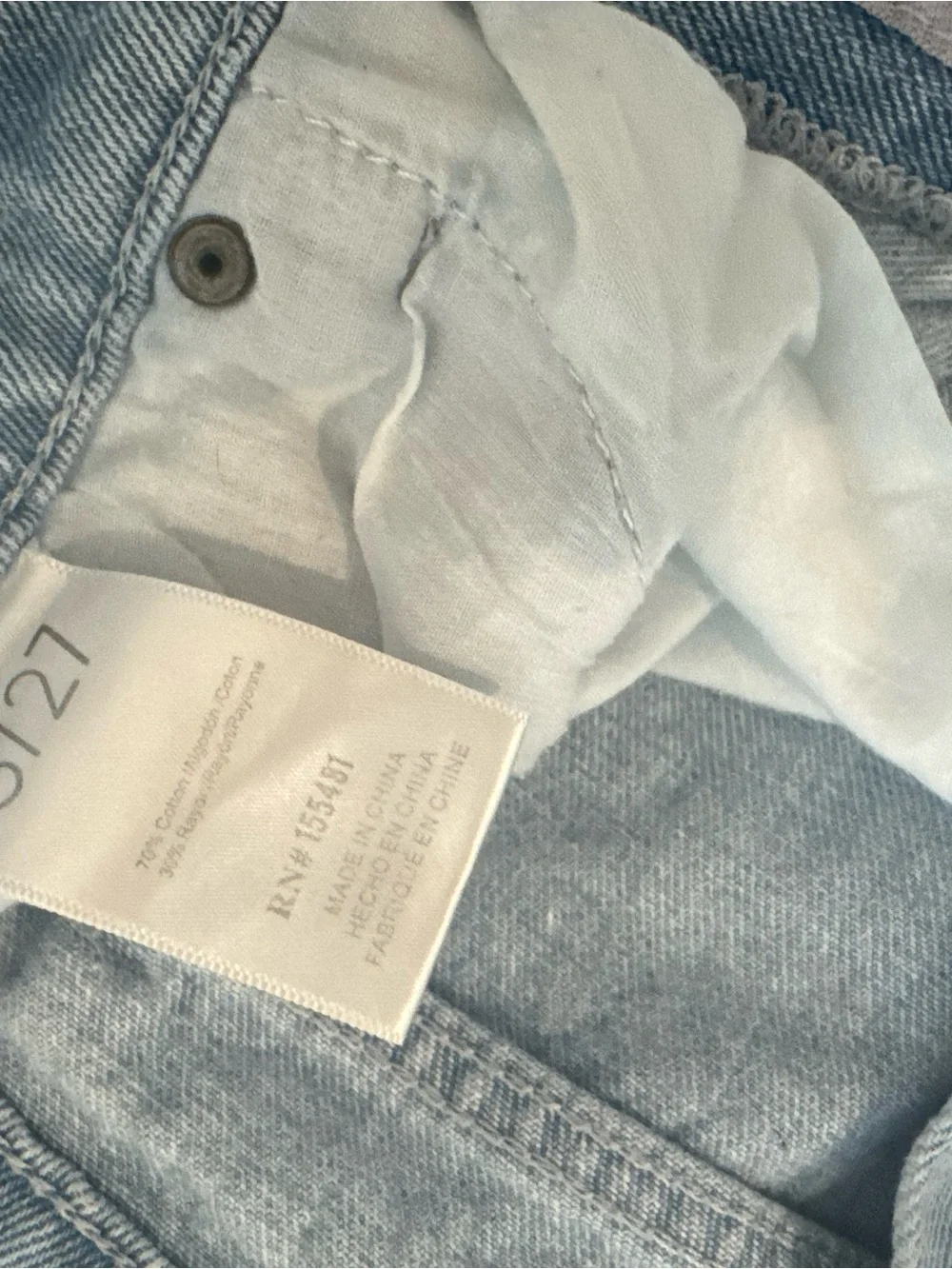 Butterfly Print Light Wash Wide Leg Jeans - Unbranded
